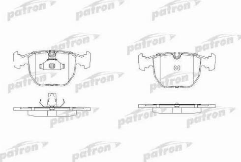 Patron PBP997 - Тормозные колодки, дисковые, комплект unicars.by