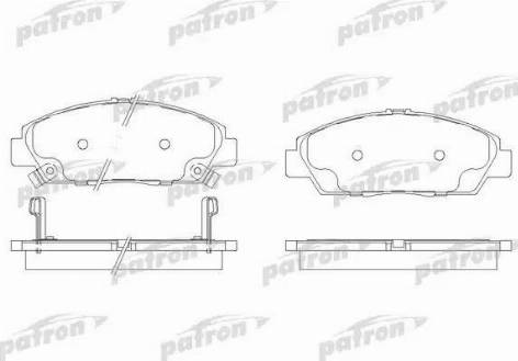 Patron PBP904 - Тормозные колодки, дисковые, комплект unicars.by