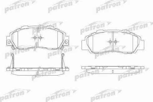 Patron PBP905 - Тормозные колодки, дисковые, комплект unicars.by