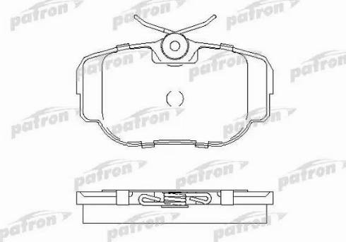 Patron PBP981 - Тормозные колодки, дисковые, комплект unicars.by