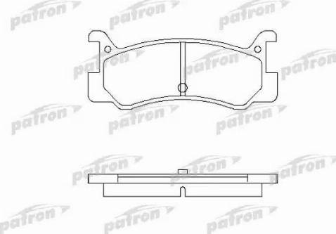 Patron PBP482 - Тормозные колодки, дисковые, комплект unicars.by