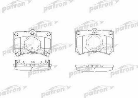 Patron PBP487 - Тормозные колодки, дисковые, комплект unicars.by