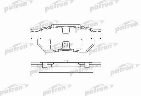 Patron PBP472 - Тормозные колодки, дисковые, комплект unicars.by