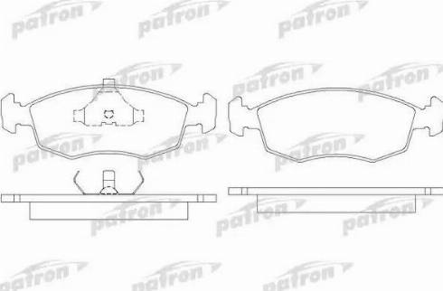 Patron PBP579 - Тормозные колодки, дисковые, комплект unicars.by