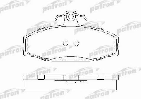 Patron PBP610 - Тормозные колодки, дисковые, комплект unicars.by