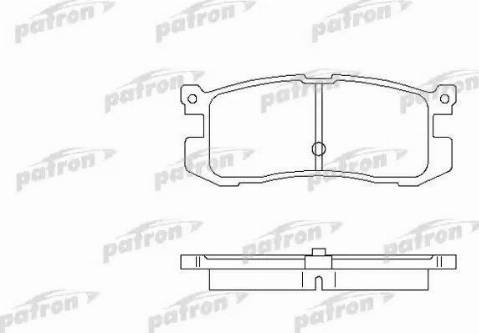 Patron PBP630 - Тормозные колодки, дисковые, комплект unicars.by