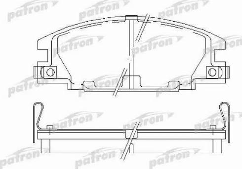 Patron PBP678 - Тормозные колодки, дисковые, комплект unicars.by