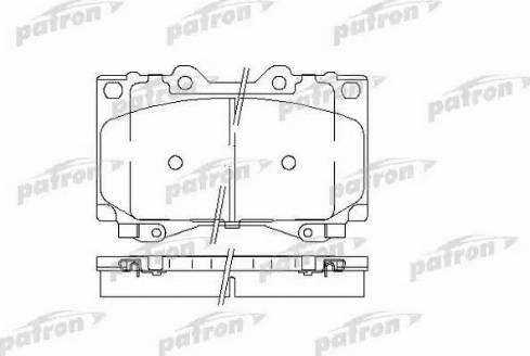 Patron PBP1456 - Тормозные колодки, дисковые, комплект unicars.by