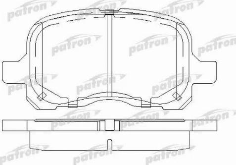 Patron PBP1458 - Тормозные колодки, дисковые, комплект unicars.by