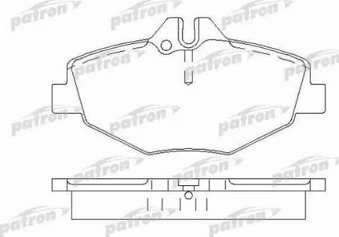 Patron PBP1414 - Тормозные колодки, дисковые, комплект unicars.by