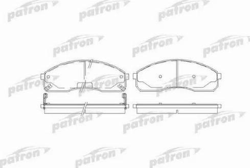 Patron PBP1595 - Тормозные колодки, дисковые, комплект unicars.by