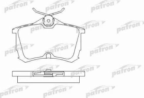 Patron PBP1506 - Тормозные колодки, дисковые, комплект unicars.by