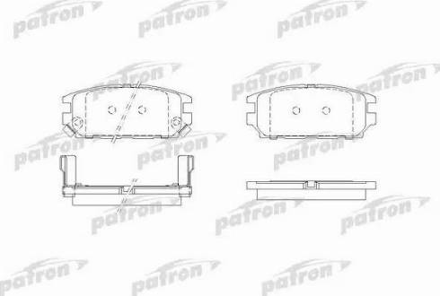 Patron PBP1507 - Тормозные колодки, дисковые, комплект unicars.by