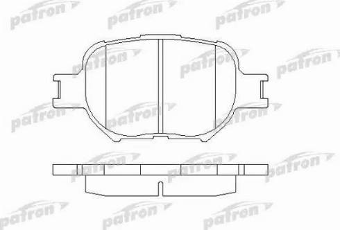 Patron PBP1528 - Тормозные колодки, дисковые, комплект unicars.by