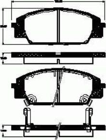 Japanparts PA321MK - Тормозные колодки, дисковые, комплект unicars.by