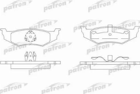 Patron PBP1099 - Тормозные колодки, дисковые, комплект unicars.by