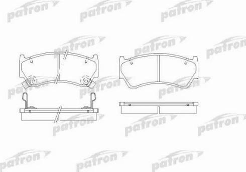 Patron PBP1091 - Тормозные колодки, дисковые, комплект unicars.by