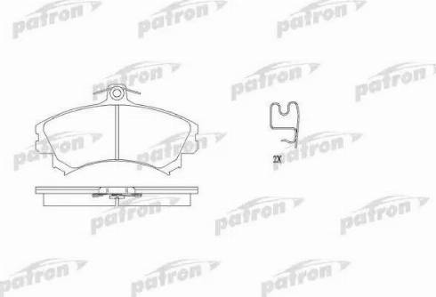 Patron PBP1093 - Тормозные колодки, дисковые, комплект unicars.by