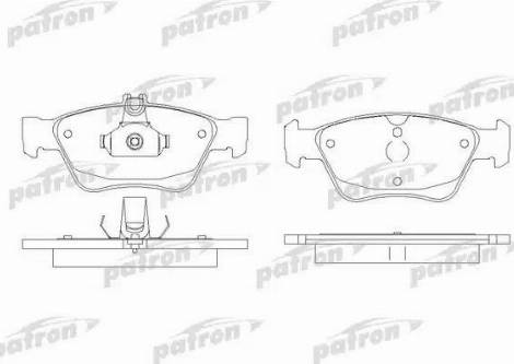 Patron PBP1049 - Тормозные колодки, дисковые, комплект unicars.by