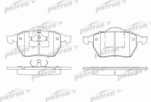 Patron PBP969 - Тормозные колодки, дисковые, комплект unicars.by