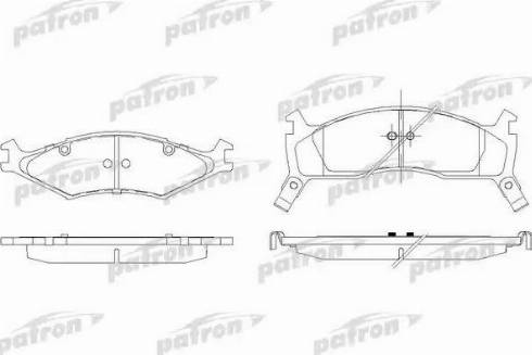 Patron PBP1034 - Тормозные колодки, дисковые, комплект unicars.by