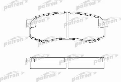 Patron PBP1021 - Тормозные колодки, дисковые, комплект unicars.by