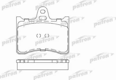 Patron PBP196 - Тормозные колодки, дисковые, комплект unicars.by