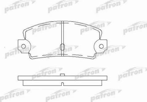 Patron PBP456 - Тормозные колодки, дисковые, комплект unicars.by