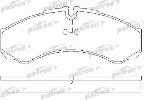 Patron PBP1315 - Тормозные колодки, дисковые, комплект unicars.by