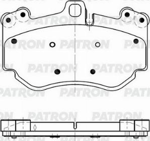 Patron PBP1131 - Тормозные колодки, дисковые, комплект unicars.by