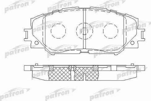 Patron PBP1891 - Тормозные колодки, дисковые, комплект unicars.by