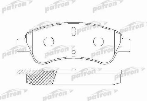 Patron PBP1399 - Тормозные колодки, дисковые, комплект unicars.by