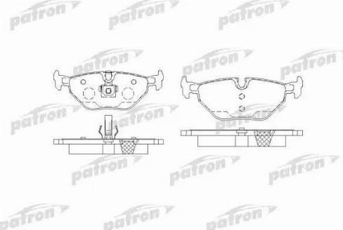 Patron PBP1301 - Тормозные колодки, дисковые, комплект unicars.by