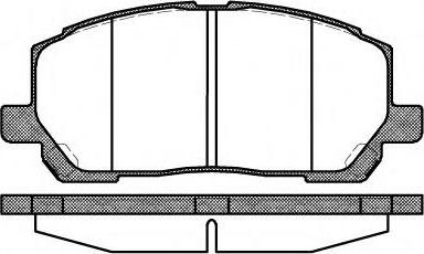 Mingtai MP-3612 - Тормозные колодки, дисковые, комплект unicars.by