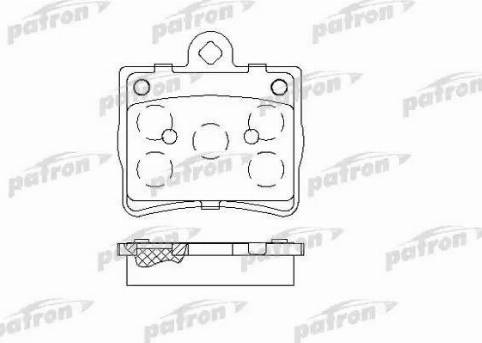 Patron PBP1310 - Тормозные колодки, дисковые, комплект unicars.by