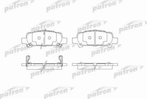 Patron PBP1333 - Тормозные колодки, дисковые, комплект unicars.by