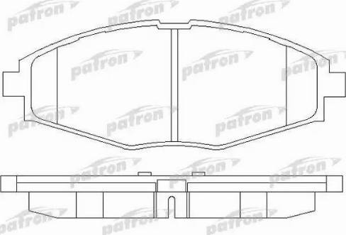 Patron PBP1337 - Тормозные колодки, дисковые, комплект unicars.by