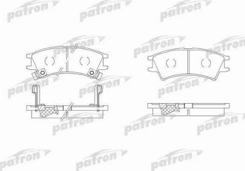 Patron PBP1326 - Тормозные колодки, дисковые, комплект unicars.by