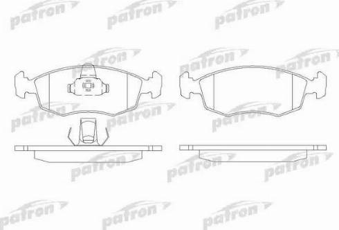 Patron PBP1376 - Тормозные колодки, дисковые, комплект unicars.by