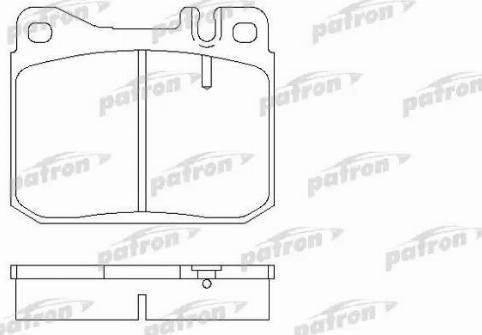 Patron PBP129 - Тормозные колодки, дисковые, комплект unicars.by