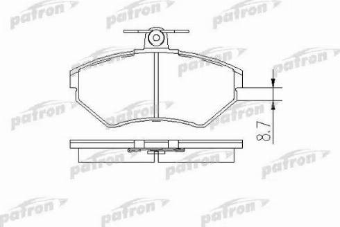 Patron PBP1289 - Тормозные колодки, дисковые, комплект unicars.by