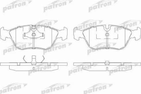 Patron PBP1285 - Тормозные колодки, дисковые, комплект unicars.by