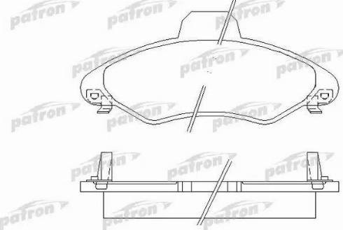 Patron PBP1276 - Тормозные колодки, дисковые, комплект unicars.by