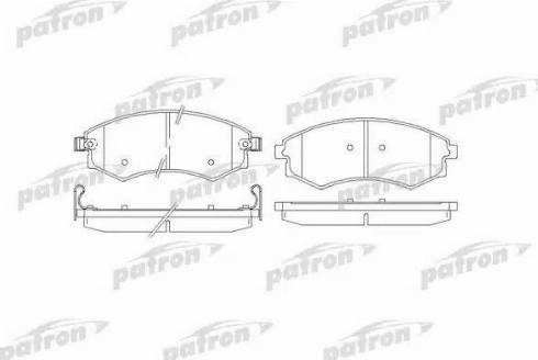 Patron PBP1737 - Тормозные колодки, дисковые, комплект unicars.by