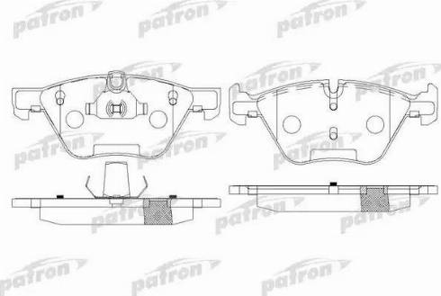 Patron PBP1773 - Тормозные колодки, дисковые, комплект unicars.by