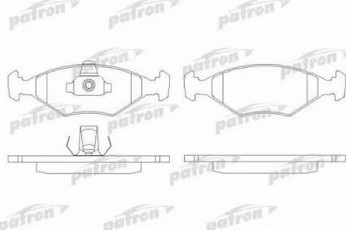 Patron PBP896 - Тормозные колодки, дисковые, комплект unicars.by