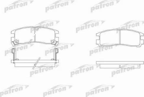 Patron PBP803 - Тормозные колодки, дисковые, комплект unicars.by