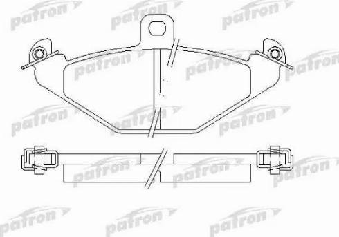 Patron PBP878 - Тормозные колодки, дисковые, комплект unicars.by