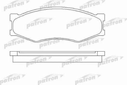 Patron PBP340 - Тормозные колодки, дисковые, комплект unicars.by