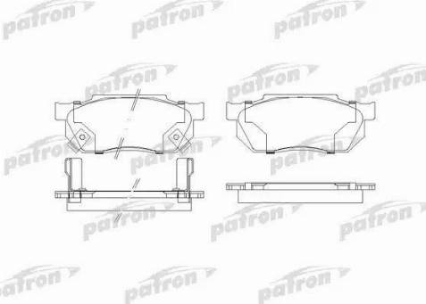 Patron PBP300 - Тормозные колодки, дисковые, комплект unicars.by